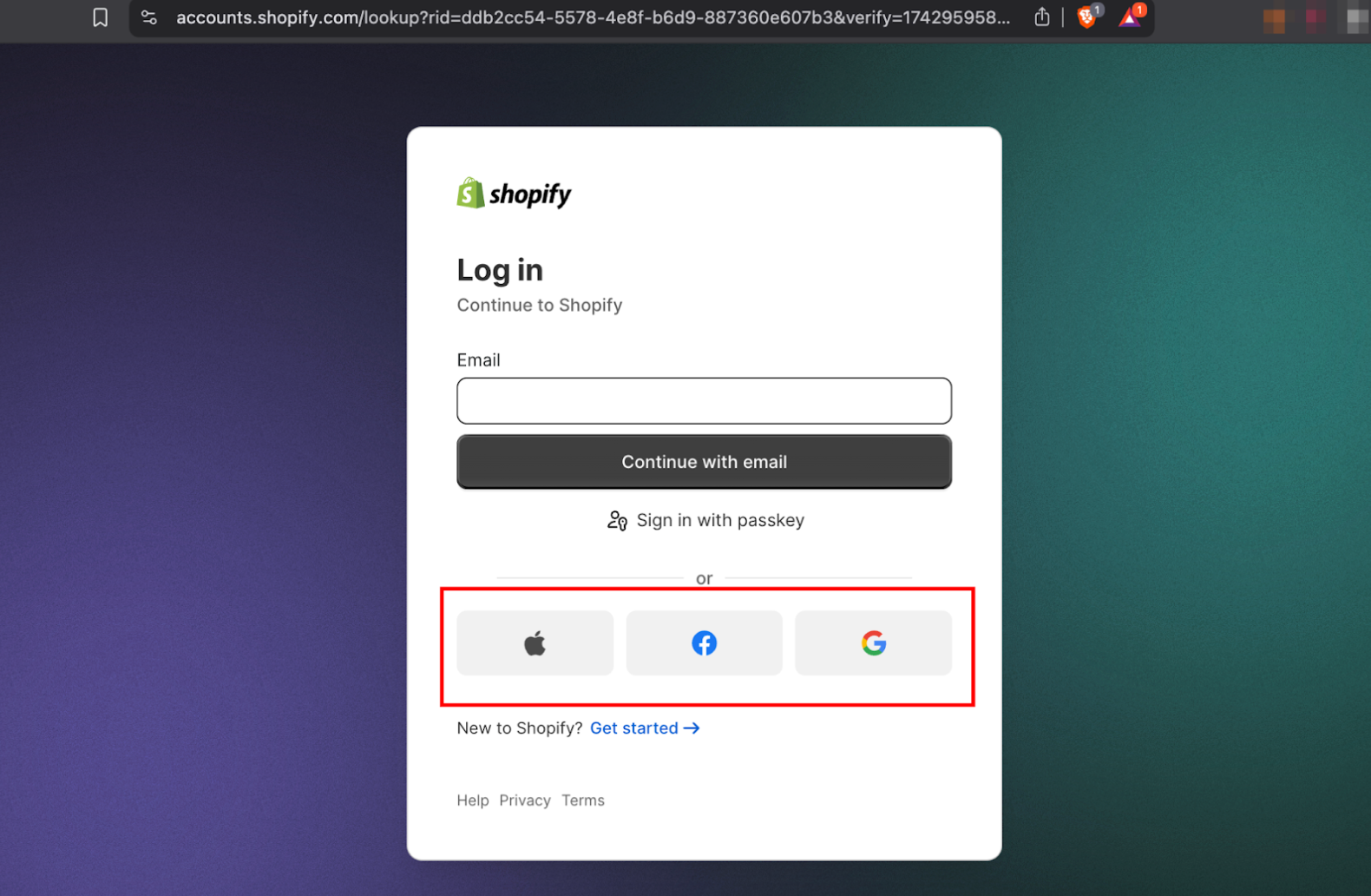 OAuth on Shopify