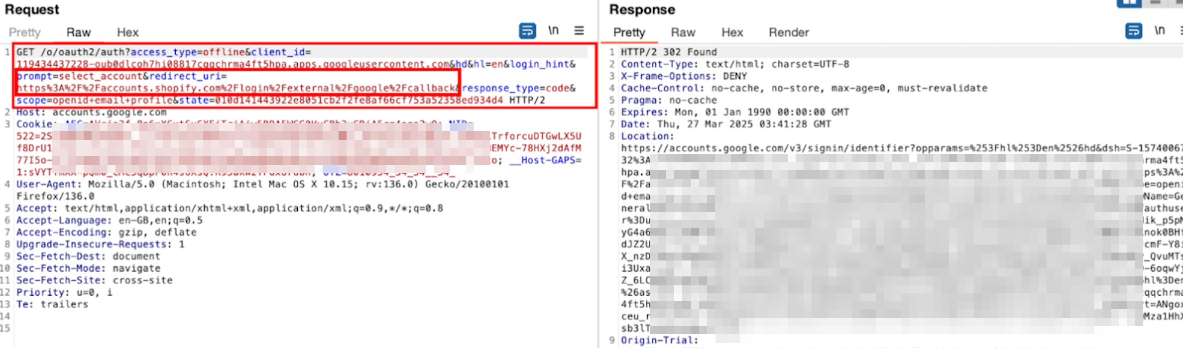 Redirect URI on Shopify Authorization Request